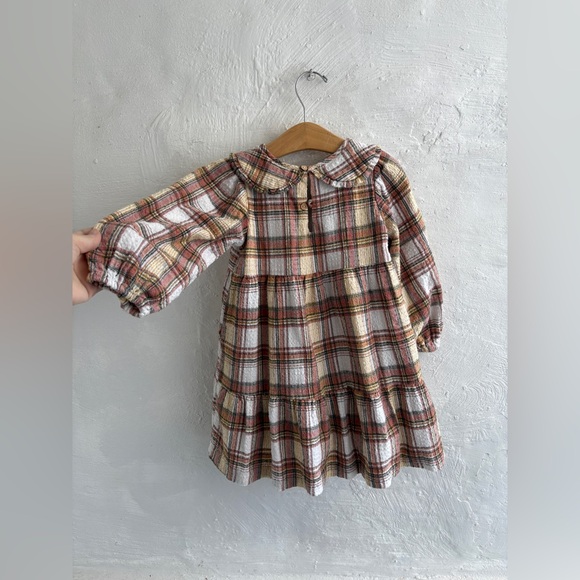 Zara plaid collared dress size 4-5Y - Picture 4 of 10
